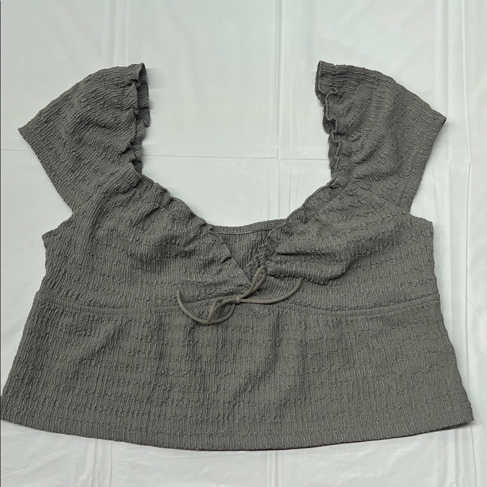 SHEIN - Grey Women's Top - Small